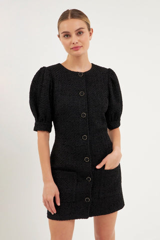 Eleanor Tweed Mini Dress