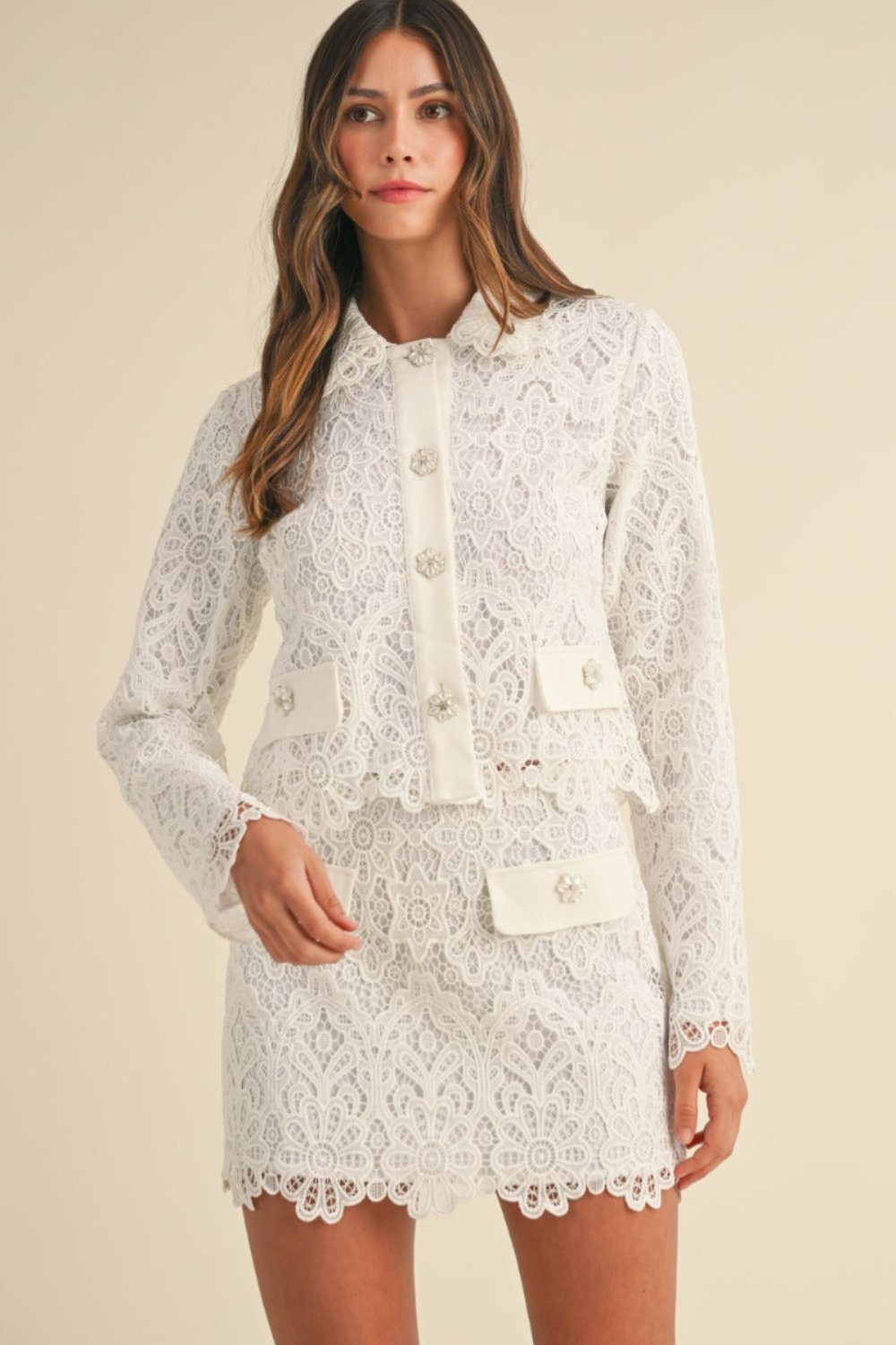 Sandra Lace Skirt Set – The Unverified