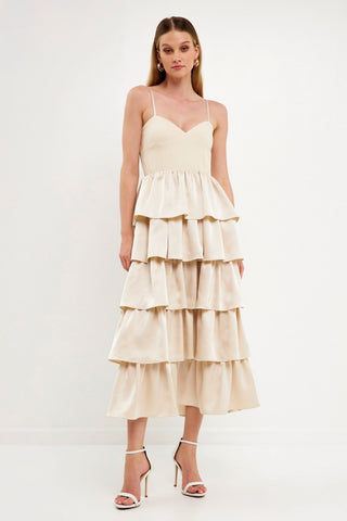 Levy Tiered Ruffle Midi Dress Levy Tiered Ruffle Midi Dress