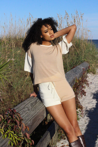 CAROLINE TWO TONED KNIT SET